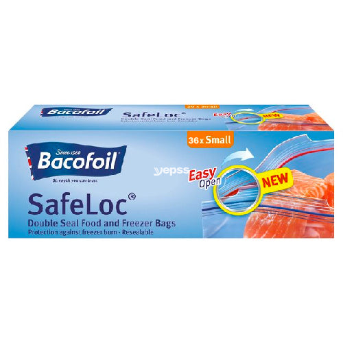 Bacofoil Double-Seal SafeLoc Food and Freezer Bags Small 36s - YEPSS - 叶哺便利中超 - 英国最大亚洲华人网上超市