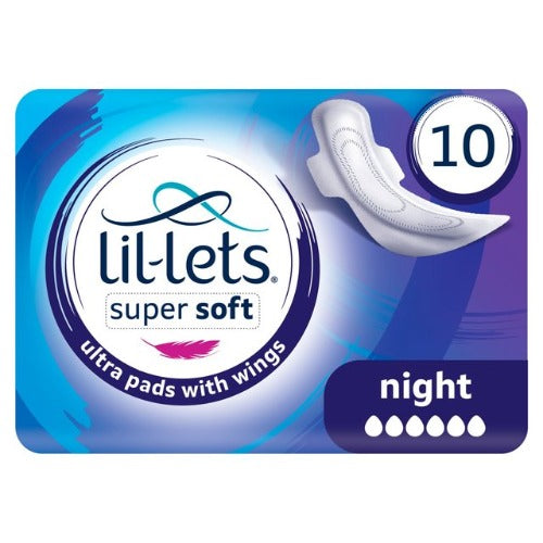 Lil-Lets Soft Pads Night 10 Pads - YEPSS - 叶哺便利中超 - 英国最大亚洲华人网上超市