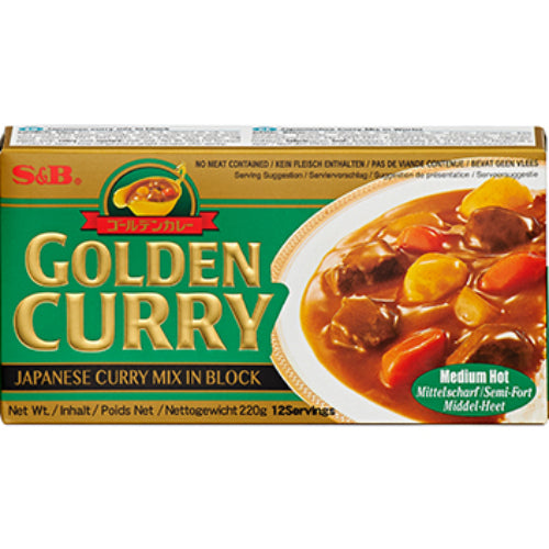 S&B Golden Curry Sauce Mix Medium Hot 220g - YEPSS - 叶哺便利中超 - 英国最大亚洲华人网上超市