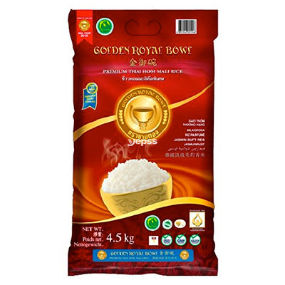 Golden Royal Bowl Premium Thai Hom Mali Rice 4.5kg - YEPSS - 叶哺便利中超 - 英国最大亚洲华人网上超市