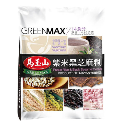 Greenmax Purple Rice and Black Sesame Cereal (14pcs) 420g - YEPSS - 叶哺便利中超 - 英国最大亚洲华人网上超市