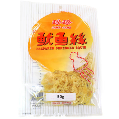 Jane Jane Prepared Shredded Squid 50g - YEPSS - 叶哺便利中超 - 英国最大亚洲华人网上超市
