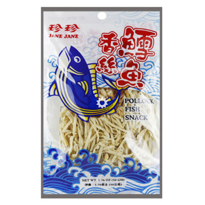 Jane Jane Pollock Fish Snack 50g - YEPSS - 叶哺便利中超 - 英国最大亚洲华人网上超市