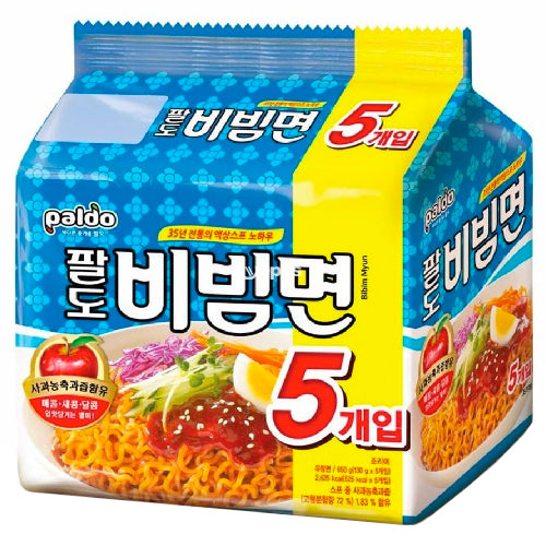 Paldo Oriental Style Noodle Bibim Men Multi Packs 5x130g - YEPSS - 叶哺便利中超 - 英国最大亚洲华人网上超市