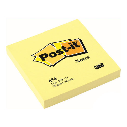 Post-it Notes Yellow Hang Pack 100s 76mm x 76mm - YEPSS - 叶哺便利中超 - 英国最大亚洲华人网上超市